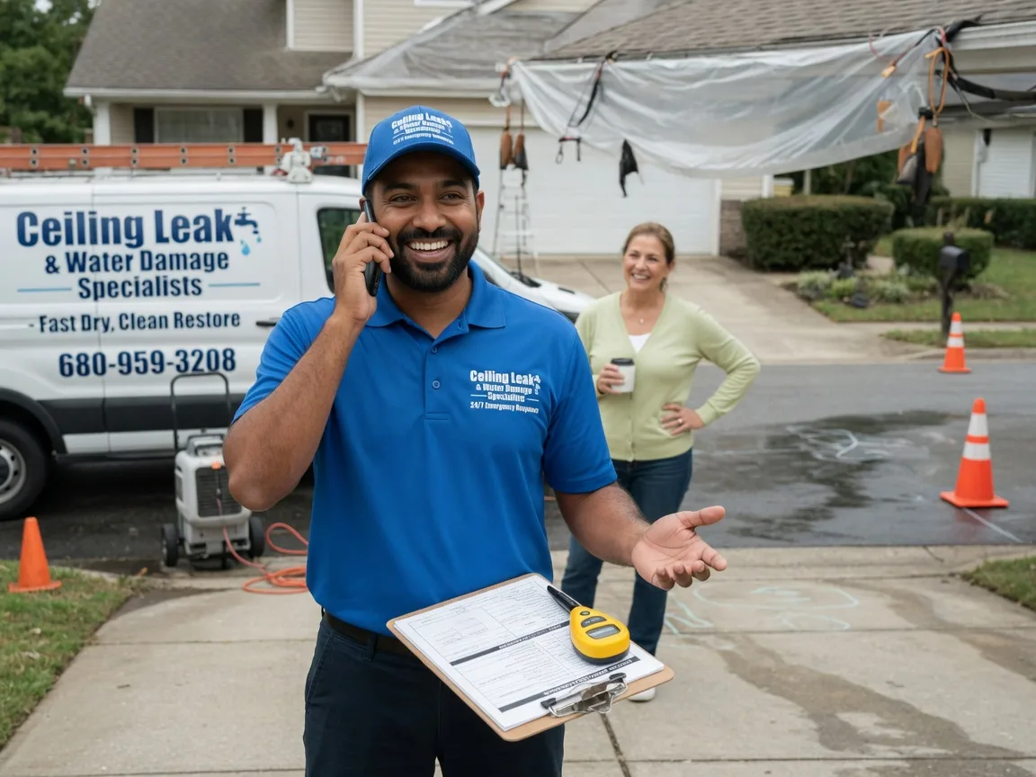 Ceiling Leak Cleanup Waukomis, OK FAQs
